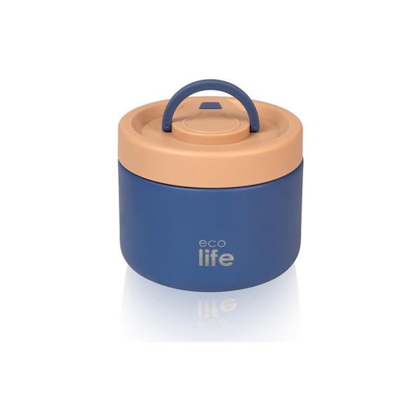 ECOLIFE - Στρογγυλό Θερμός Φαγητού 650ml | Μπλε (EL33BO9063)