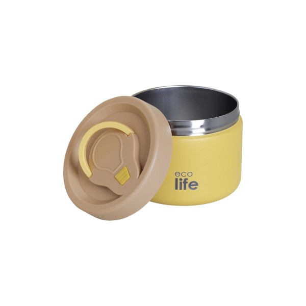 ECOLIFE - Στρογγυλό Θερμός Φαγητού 650ml | Κίτρινο (EL33BO9094)