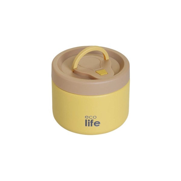 ECOLIFE - Στρογγυλό Θερμός Φαγητού 650ml | Κίτρινο (EL33BO9094)