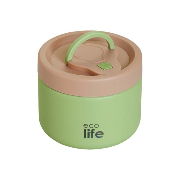 ECOLIFE - Στρογγυλό Θερμός Φαγητού 650ml | Πράσινο (EL33BO9095)
