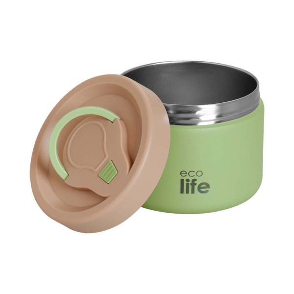 ECOLIFE - Στρογγυλό Θερμός Φαγητού 650ml | Πράσινο (EL33BO9095)