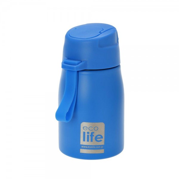 Eco Life - Παγούρι Blue 400ml με Καλαμάκι (33-BO-1998)