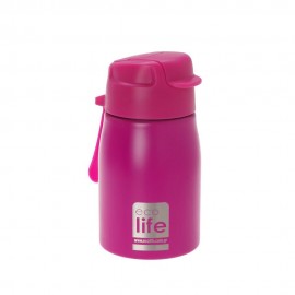 Eco Life - Παγούρι Pink 400ml με Καλαμάκι (33-BO-1997)