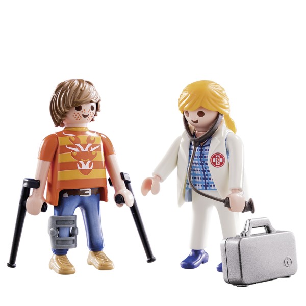 Playmobil - Duo Pack Γιατρός και ασθενής(70079)