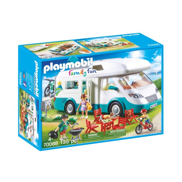 Playmobil - Αυτοκινούμενο Οικογενειακό Τροχόσπιτο(70088)