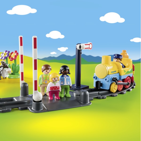 Playmobil 123 - Σετ Τρένου με ζωάκια και επιβάτες (70179)