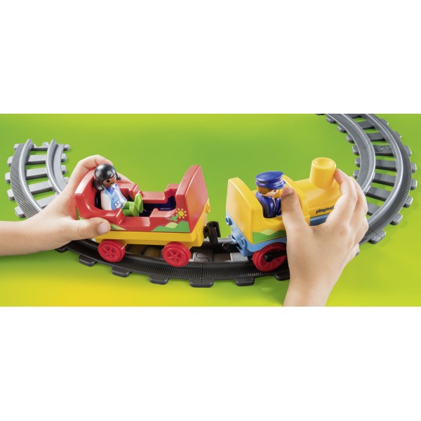 Playmobil 123 - Σετ Τρένου με ζωάκια και επιβάτες (70179)