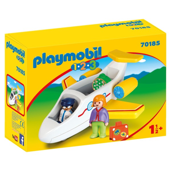 Playmobil 123 - Αεροπλάνο με επιβάτη(70185)