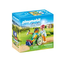 Playmobil - Ασθενής με καροτσάκι(70193)