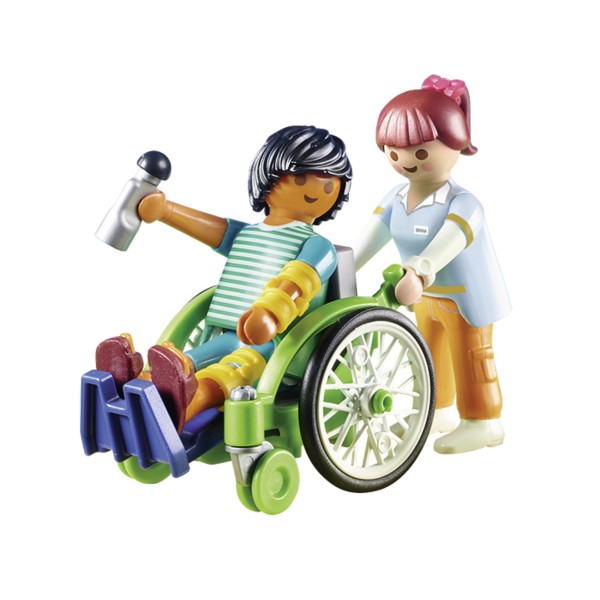 Playmobil - Ασθενής με καροτσάκι(70193)