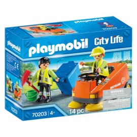 Playmobil - Σάρωθρο οδών και Οδοκαθαριστές(70203)