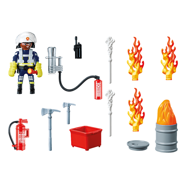 Playmobil - Gift Set "Πυροσβέστης με αντλία νερού" (70291)