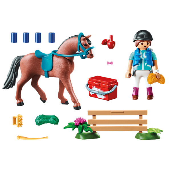 Playmobil - Gift Set "Φροντίζοντας το άλογο" (70294)