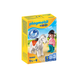 Playmobil 123 - Αναβάτρια με άλογο (70404)