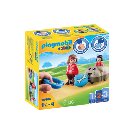 Playmobil 123 - Τρενάκι με βαγόνι-σκυλάκι (70406)