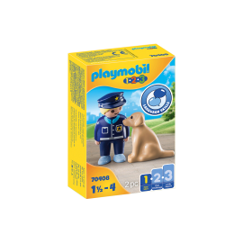 Playmobil 123 - Αστυνομικός με εκπαιδευμένο σκύλο (70408)