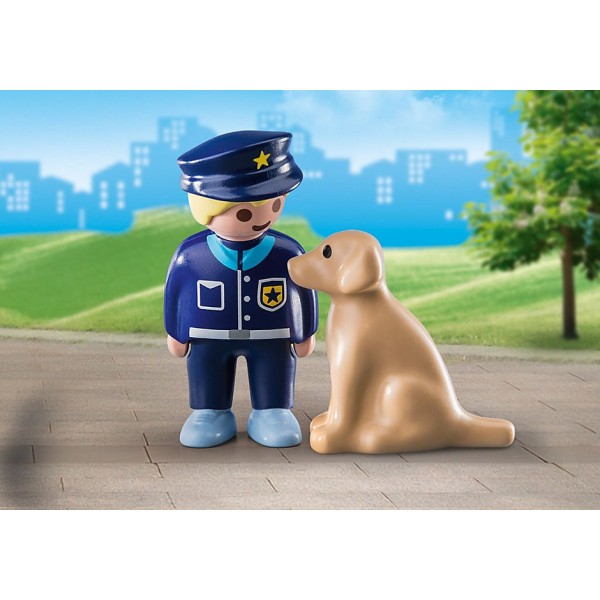 Playmobil 123 - Αστυνομικός με εκπαιδευμένο σκύλο (70408)