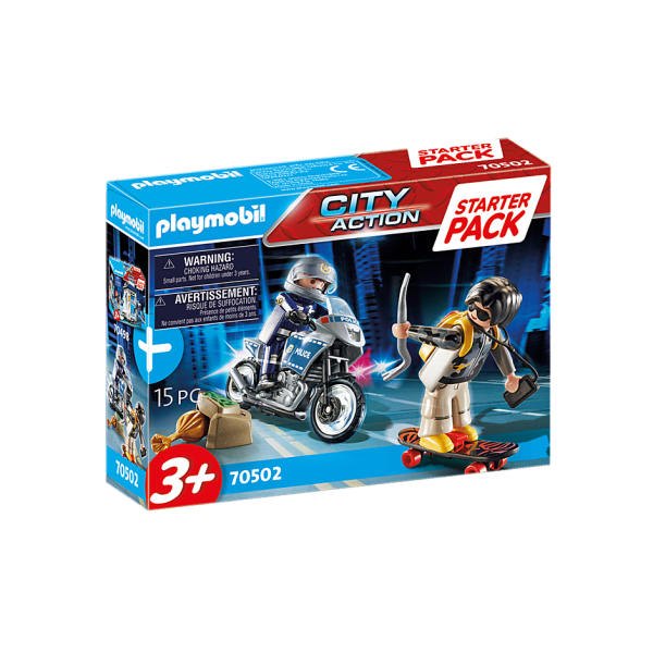 Playmobil - Starter Pack Αστυνομική καταδίωξη (70502)