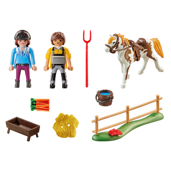 Playmobil - Starter Pack Φροντίζοντας το άλογο (70505)