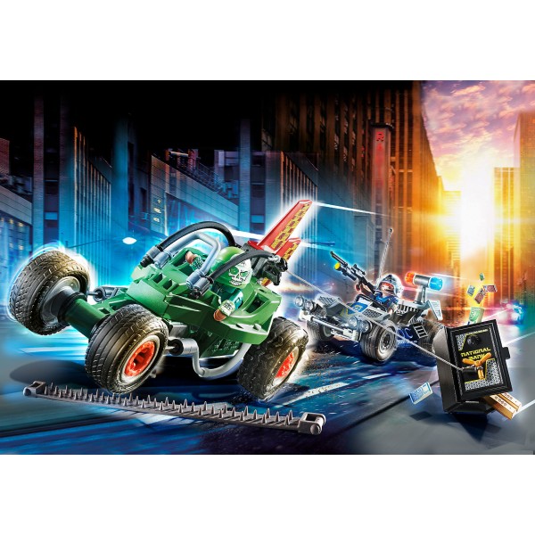 Playmobil - Αστυνομική καταδίωξη Go-Kart (70577)