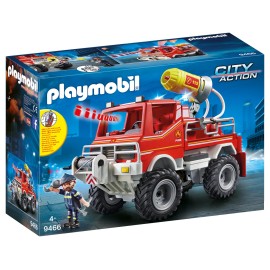Playmobil - Όχημα Πυροσβεστικής με τροχαλία ρυμούλκυσης (9466)