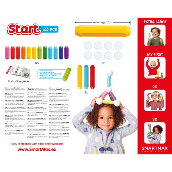 SmartMax - κατασκευές με μαγνήτη Start (23 τμχ) (SM124971)