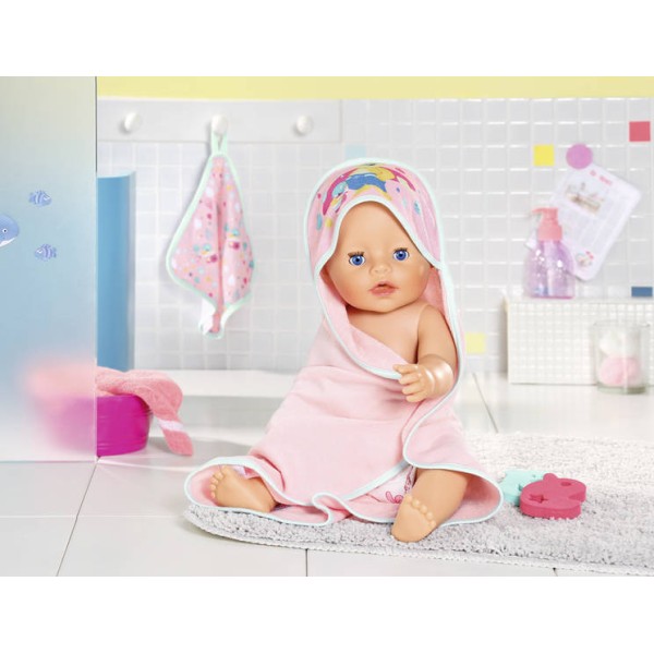 Zapf - Baby born Bath Σετ πετσέτα-μπουρνούζι (827444)