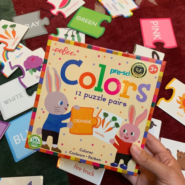Eeboo - Παζλ Παιδικό Colors 12 Puzzle Pairs (PREPC2)