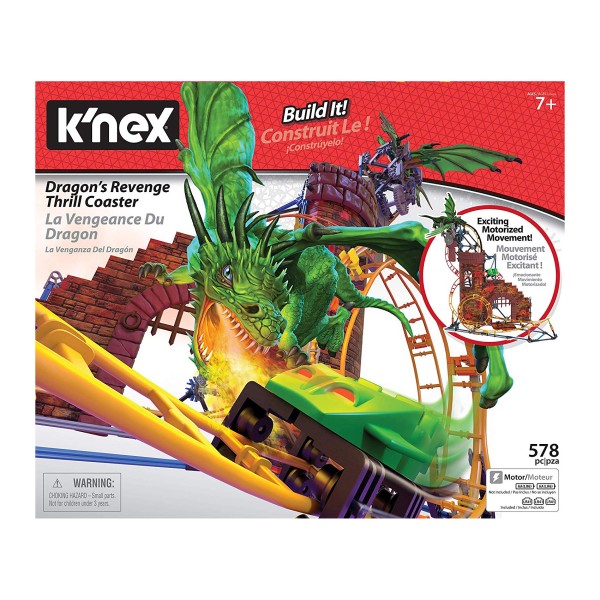 K'NEX - Dragon's Revenge Thrill Roller Coaster Building Set (KN34043)