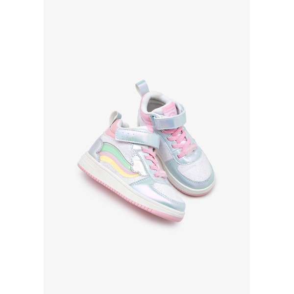 Conquitos - Sneakers ουράνιο τόξο με φωτάκια  (COSH224037)
