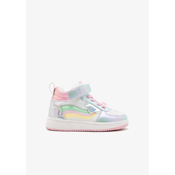 Conquitos - Sneakers ουράνιο τόξο με φωτάκια  (COSH224037)