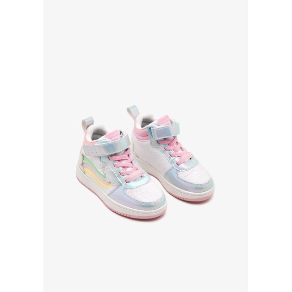 Conquitos - Sneakers ουράνιο τόξο με φωτάκια  (COSH224037)