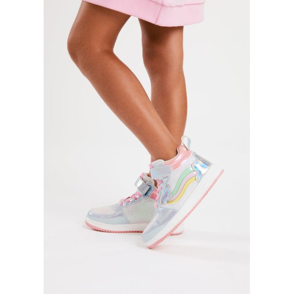 Conquitos - Sneakers ουράνιο τόξο με φωτάκια  (COSH224037)