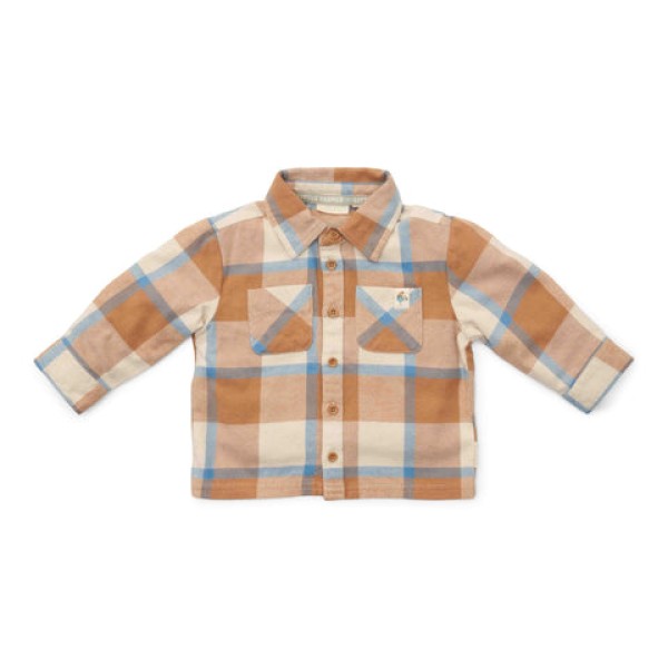 LITTLE DUTCH - Πουκάμισο Ice blue check (LD24091079)