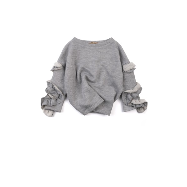 Lol the Brand - Μπλούζα Γκρι Twisted Furbelow (G25074494780810)