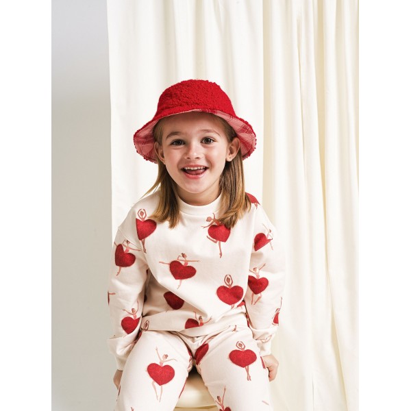 Yell-Oh - Μπλούζα Φούτερ Οργανική Ballerinas Heart Allover (42210222038)