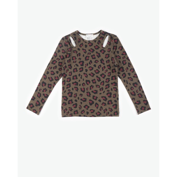 Yell-Oh - Μπλούζα από Βαμβάκι και Modal Animal Print (42210322026)
