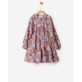 Yell-Oh - Φόρεμα Υφαντό Jacquard Violet Garden (Y42200140001)