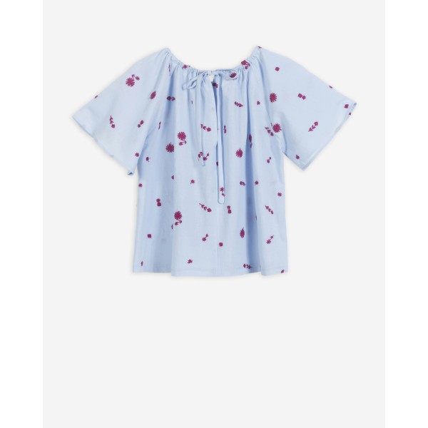Yell-Oh - Μπλούζα Voile Lace Skyway (Y42300220065)