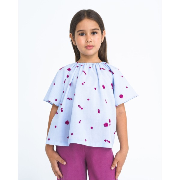 Yell-Oh - Μπλούζα Voile Lace Skyway (Y42300220065)